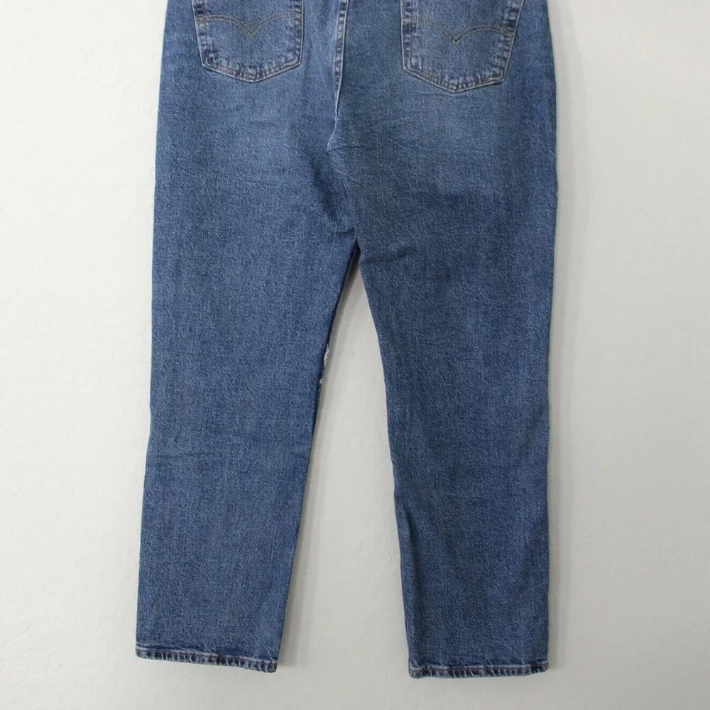 Levi's Mens' 511 Slim Fit Distressed Jeans Size 38 x 30 Medium Wash Blue